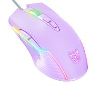 souris de jeu à câble CW905, 6400 DPI, USB, 7 boutons, couleur LED, pour ordinateur fixe et portable