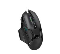 Souris de jeu Bluetooth sans fil RVB ergonomique rechargeable USB-C avec capteur optique 2,4 G légère avec boutons latéraux 3 modes, raccourci multi-boutons 5 DPI pour PC, iPad, ordinateur portable,