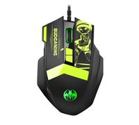 Souris de jeu ergonomique filaire avec câble rétroéclairé LED, 7200 DPI, USB, pour PC et ordinateur portable, rvb