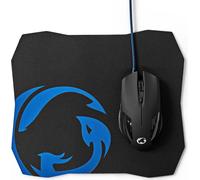 Souris de jeu et tapis de souris | Filaire | 1200 / 2400 / 4800 / 7200 dpi | DPI réglable | Nombre de boutons : 6 | Droitier | 1,50 m | Sans éclairage