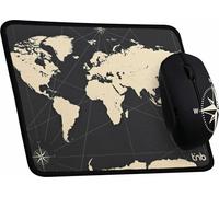 Souris de jeu et tapis T'NB TNB TRAVEL Noir Carte du monde