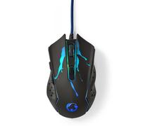Souris de jeu | Filaire | 1200/1800/2400/3600 ppp | DPI réglable | Nombre de boutons : 6 | Boutons programmables | Droitier | 1,50 m | DIRIGÉ