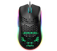 Souris de Jeu Filaire, 6 lumières RVB Souris de Jeu USB programmables de 6400 DPI avec 6 Boutons, Coque en nid d'abeille Conception Ergonomique pour Les Joueurs sur PC et Les utilisateurs Xbox et PS4