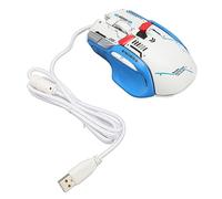 Souris de Jeu Filaire avec éclairage RVB 12 800 DPI pour PC et Ordinateurs Portables, Souris Mécanique Blanche