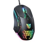 Souris de jeu filaire pour PC : capteur de haute précision, rétroéclairage RVB, DPI réglable, 7 boutons programmables, souris ergonomiques pour le bureau et les jeux sur Windows/Mac/Linux/Chrome