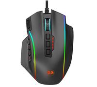 Souris de Jeu Filaire Redragon M901-K-2 - 12400 DPI, Rétroéclairage RGB, 19 Boutons Macro Programmables MMO (Noir)