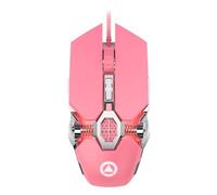 Souris De Jeu Filaire, Souris D'ordinateur USB, Souris Programmables Ergonomiques, avec Boutons Programmables Et Connexion USB Haut Débit, 14 X 8,1 X 3,6 Cm, Rose, pour La Maison Et Le Bureau