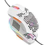 Souris de Jeu Filaire, Souris légère en nid d'abeille 69G avec 6400 DPI, Souris de Jeu USB programmable à 6 Boutons, pour Joueurs PC et utilisateurs Xbox et PS4-Honeybee