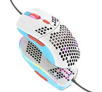 Souris de Jeu Filaire, Souris légère en nid d'abeille 69G avec 6400 DPI, Souris de Jeu USB programmable à 6 Boutons, pour Les Joueurs PC et Les utilisateurs Xbox et PS4