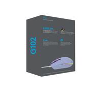 Souris de jeu - Logitech - G G102 - 8000 dpi - Lightsync - 6 boutons - Lilas