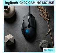 Souris de jeu Logitech G402, capteur Delta Zero, 8 boutons programmables, poignées antidérapantes pour un jeu compétitif M100R-BLACK