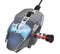 Souris de jeu optique filaire ergonomique pour PC - Programmable, compatible avec Windows XP, Vista, 7, 8, 10 et Mac