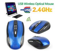 Souris de jeu professionnelle sans fil, 2.4GHz, 6 touches, récepteur USB, pour ordinateur fixe et portable, vente en gros