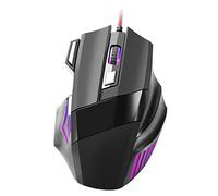 Souris de Jeu, Souris de Jeu Rétroéclairée RVB Légère, Contrôle Précis DPI Réglable, Souris Mécanique Filaire de Conception Ergonomique, Plug And Play, pour Windows/PC/ordinateur Portable Gamer