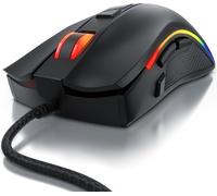Souris de jeu Titanwolf filaire, 2 panneaux latéraux interchangeables WING, 12 profils utilisateur / 5000 dpi