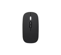 Souris de jeu USB optique sans fil 2.4GHz silencieuse rechargeable 1600DPI pour PC-noir