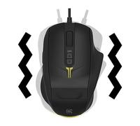 Souris de jeu vibrante 4D SH60P | Mode clic haptique et bouton de changement d'intensité de vibration | Programme macro | Expérience de jeu FPS unique sur PC