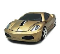 Souris de Voiture sans Fil TDRTECH 2,4 GHz Optique Gaming Souris Cool Sport Voiture sans Fil DPI 1600 3D doré