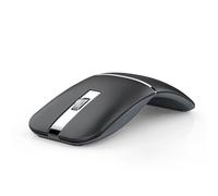 Souris de voyage Bluetooth sans fil à arc, double modèle (2,4 G + BT5.1), souris rotative pliable pour Microsoft, souris portable fine rechargeable pour ordinateur portable, ordinateur portable, PC