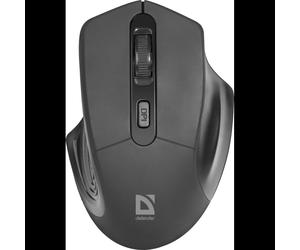 Souris Defender Datum MB-345 RF sans fil optique 1600 DPI, 3 boutons, molette horizontale, ergonomique droitier, portée 10m, 2.4 GHz, piles AAA, compatible Windows/Mac