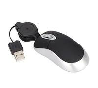 Souris D'Ordinateur, USB Fashionable Ordinateur Portable Mini Mouse Mouse Portable Rettractable Cord Wide Compatibilité avec 98/7 / 2000 / Me/XP/Vista