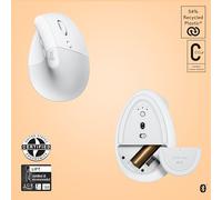 Souris droitier RF sans fil + Bluetooth Logitech Lift for Mac
