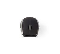 - Souris - droitiers et gauchers - 3 boutons - sans fil - récepteur sans fil USB - gris, noir