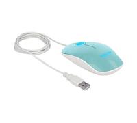 - Souris - droitiers et gauchers - optique - 3 boutons - filaire - USB - turquoise brillant - Pour la vente au détail