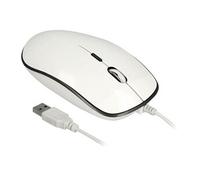 - Souris - droitiers et gauchers - optique - 4 boutons - filaire - USB - anthracite, blanc brillant - Pour la vente au détail