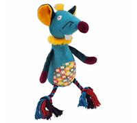 Souris en peluche avec corde Nobby Pet Bleu 41 cm