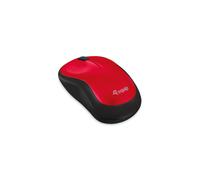 Souris Equip 245113 Rouge, Ambidextre, Optique, RF sans fil, 2 Boutons, Roue de défilement verticale, USB Type-A, Piles AA, Windows/macOS/ChromeOS