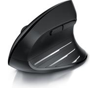 Souris ergonomique CSL, sans fil, verticale, optique, sans fil, 2,4Ghz & Bluetooth, sans effort pour le bras, 2400 dpi