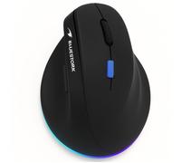 Souris ergonomique droitier - 2.4G+BT - BLUESTORK - Button bleu 4800 DPI - Noir