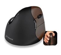 Souris ergonomique sans fil optique Evoluent VerticalMouse4 VM4SW Small ergonomique marron