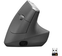 Souris ergonomique Logitech Bluetooth, radio optique noir, argent 4 Boutons 4000 dpi