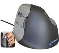 Souris ergonomique optique Evoluent Vertical Mouse 4 VM4L ergonomique gris, argent