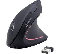 Souris ergonomique Renkforce RF-WM-322 radio optique 5 Boutons 1600 dpi ergonomique, rechargeable noir