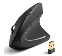 Souris Ergonomique - TECKNET - Sans Fil - 6 Boutons - Repose-Pouce - Portée 15m