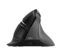 Urban Factory - Souris ergonomique verticale ERGO PRO gaucher - 6 boutons, Bluetooth 5.0 + 2.4G, noir