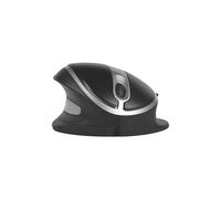 Souris Ergonomique Verticale Ajustable BakkerElkhuizen Oyster Mouse BNEOYM - Laser 1200 DPI, 6 Boutons, Ambidextre, USB Type-A, Noir/Argent, Câble 1.5m