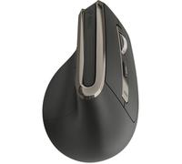 Souris ergonomique verticale YENKEE YMS 5040 ERGO PRO 2.4G/BT5.0/BT3.0 rechargeable Noir avec accents métalliques