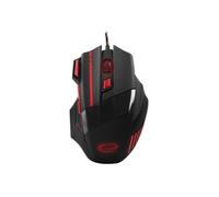 Souris ESPERANZA MX201 WOLF - Optique 2400 dpi - 7 boutons - Filaire USB - Rouge