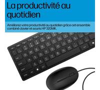 Souris et clavier HP Wired Desktop 320MK
