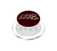 Souris et ver d'escargot Y2K des années 90 à l'heure du thé PopSockets PopGrip pour MagSafe