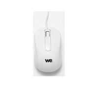 Souris filaire 1200DPI , USB, longeur câble 1.5m finition métallique blanche