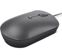 Lenovo Souris d'ordinateur Filaire USB-C 540 pour PC, Ordinateur Portable, Ordinateur avec Windows ou Chrome OS - Design ambidextre - 4 Boutons - Taille compacte - Gris tempête