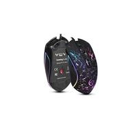 Souris filaire G828USB Câble Gaming RGB 6Boutons Programmables Macro Rétroéclairage Gamer - Noir