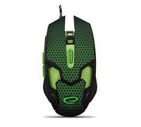 Esperanza MX207 COBRA - Souris - pour droitiers - optique - 6 boutons - filaire - USB - vert