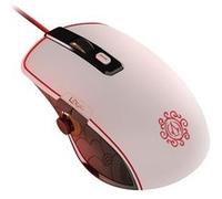 Lexip X Ubisoft - Assassin's Creed Shadows - souris - avec joystick à pouce et patins en céramique - optique - 4 boutons - filaire - blanc, rouge, noir, or - Pour la vente au détail - boîte de...