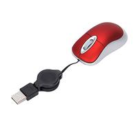 Souris Filaire, Mini Souris Optique USB de Voyage avec Câble Rétractable Résolution Optique Portable 1600 DPI Souris USB 3 Voies Conception de Roue Fournitures Informatiques, Plug And Play, pour Ordin